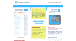 Desktop Screenshot of namecaptor.com